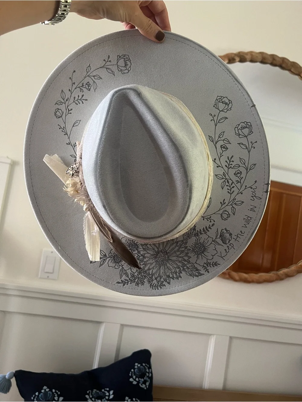 Custom cowboy bohemian hat - Picture 2 of 5